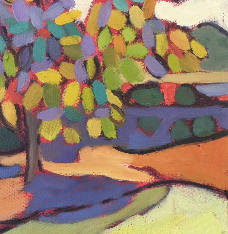 Original Expressionism Landscape Painting by Catherine J Martzloff