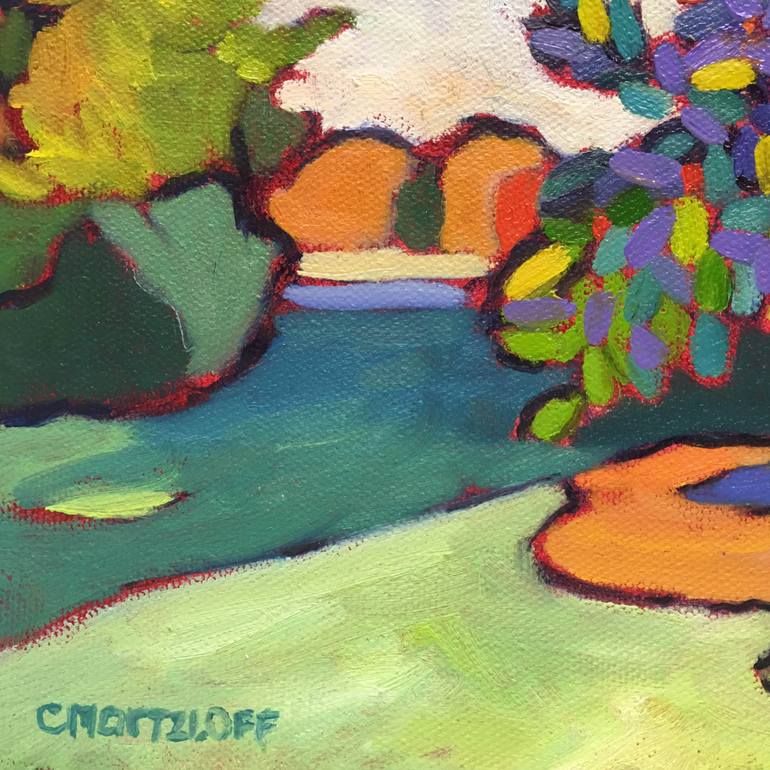 Original Expressionism Landscape Painting by Catherine J Martzloff
