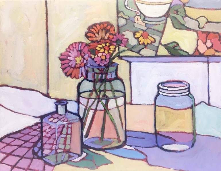 Print of Expressionism Still Life Paintings by Catherine J Martzloff