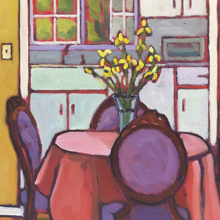 Original Expressionism Interiors Painting by Catherine J Martzloff