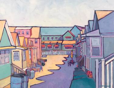 Original Expressionism Architecture Paintings by Catherine J Martzloff