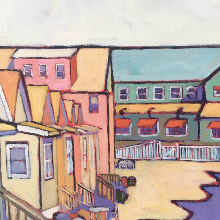 Original Expressionism Architecture Painting by Catherine J Martzloff