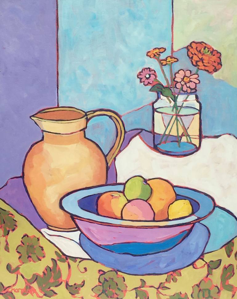 Print of Expressionism Still Life Paintings by Catherine J Martzloff