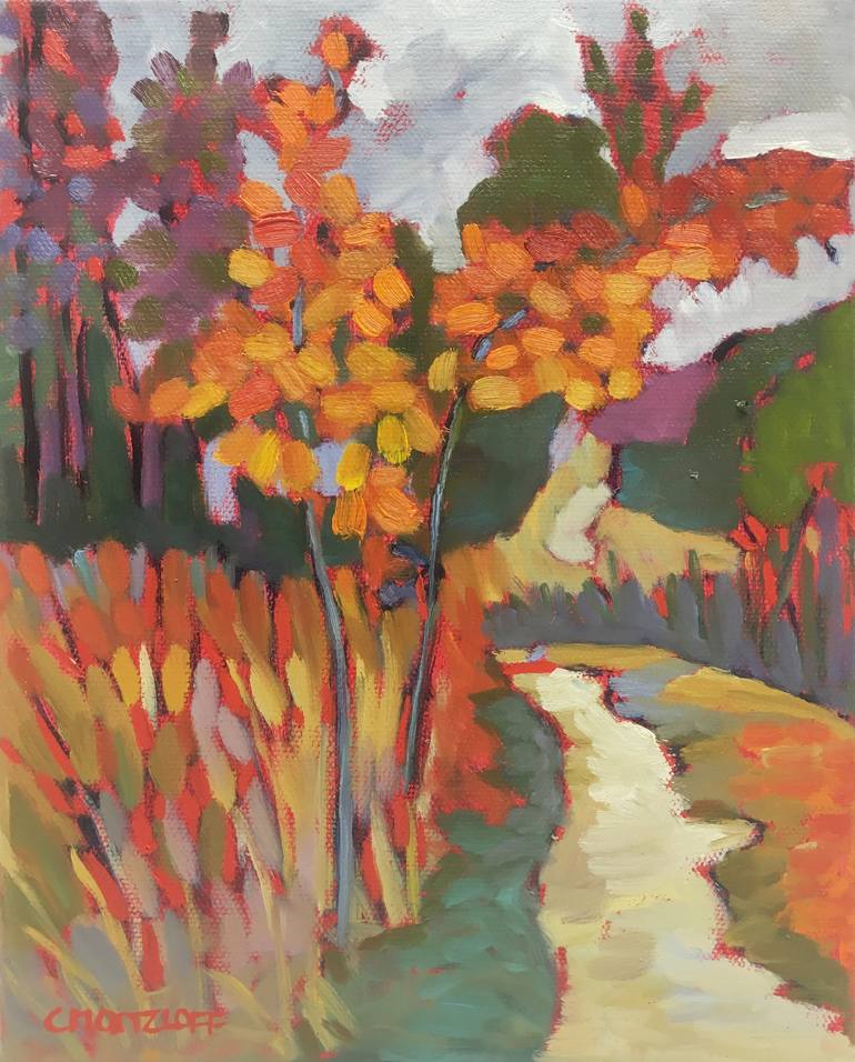 Print of Expressionism Landscape Paintings by Catherine J Martzloff