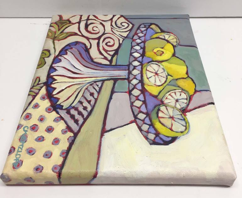 Original Expressionism Still Life Painting by Catherine J Martzloff