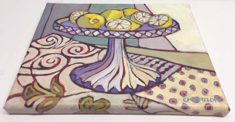 Original Expressionism Still Life Painting by Catherine J Martzloff