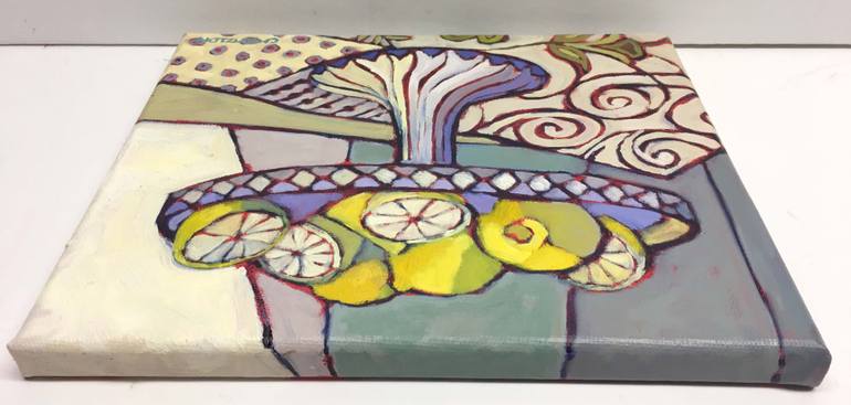 Original Expressionism Still Life Painting by Catherine J Martzloff