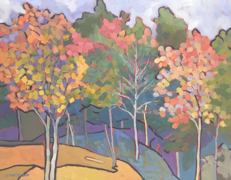 Print of Expressionism Landscape Paintings by Catherine J Martzloff
