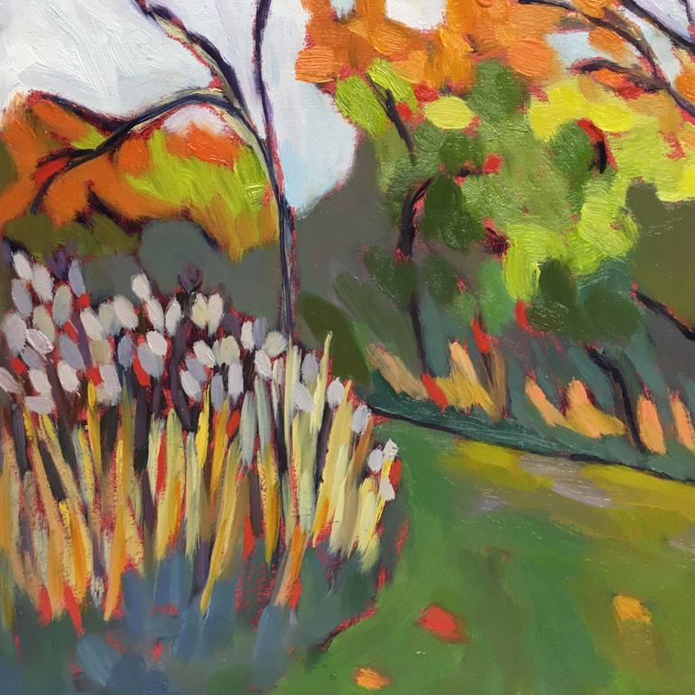 Original Expressionism Landscape Painting by Catherine J Martzloff