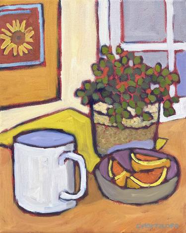 Original Expressionism Food & Drink Paintings by Catherine J Martzloff