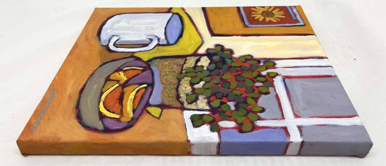 Original Expressionism Food & Drink Painting by Catherine J Martzloff