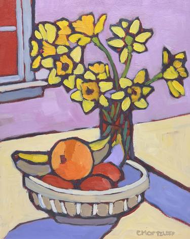 Original Expressionism Floral Paintings by Catherine J Martzloff