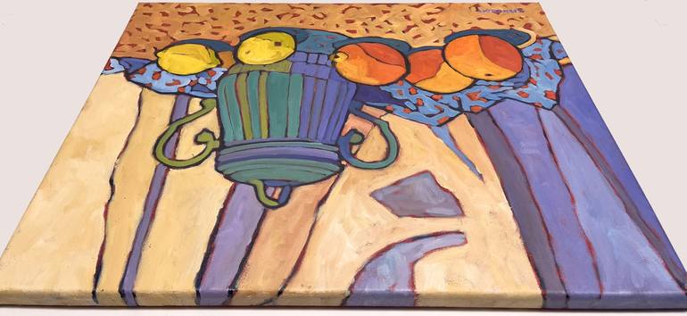 Original Expressionism Still Life Painting by Catherine J Martzloff