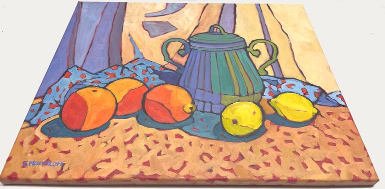 Original Expressionism Still Life Painting by Catherine J Martzloff