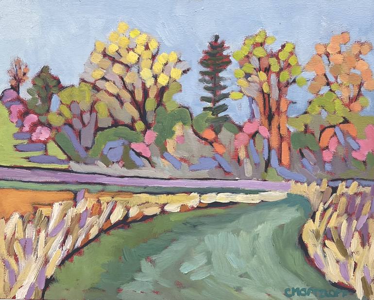 Print of Expressionism Landscape Paintings by Catherine J Martzloff