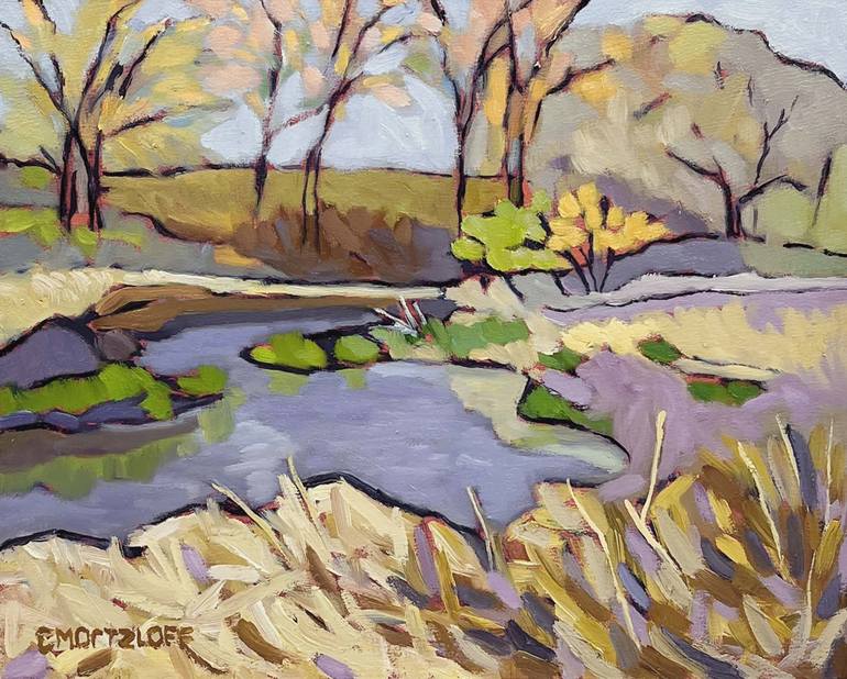 Print of Expressionism Landscape Paintings by Catherine J Martzloff