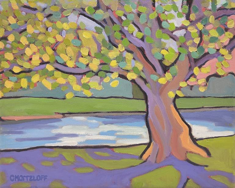 Print of Expressionism Landscape Paintings by Catherine J Martzloff
