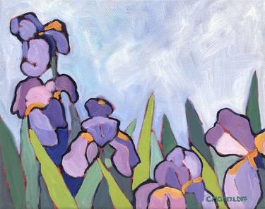 Original Expressionism Floral Paintings by Catherine J Martzloff