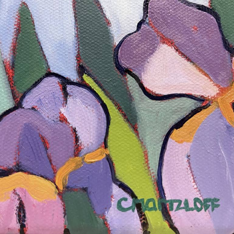 Original Expressionism Floral Painting by Catherine J Martzloff