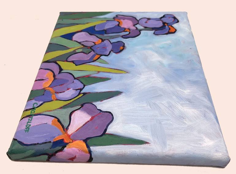 Original Expressionism Floral Painting by Catherine J Martzloff