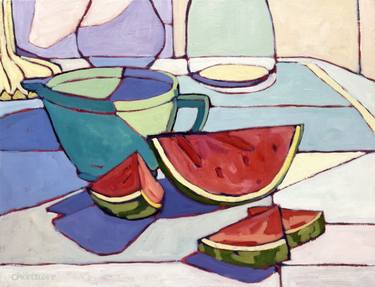 Original Expressionism Still Life Paintings by Catherine J Martzloff