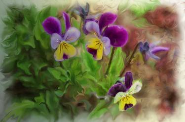 Print of Documentary Floral Digital by Jill Johnson