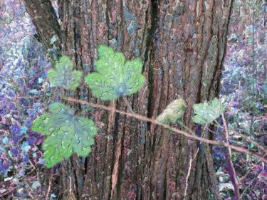 Autumn Woods 1498 Cyan Thick Oil Nature Painting thumb