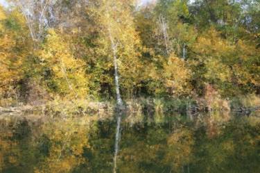 Autumn Lake Impressionist Pointillism Totem 2544 thumb