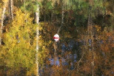 Autumn Lake Impressionist Bobber Beams Dots 2640 thumb