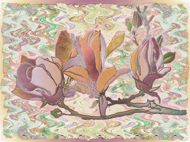 Print of Floral Mixed Media by Jill Johnson