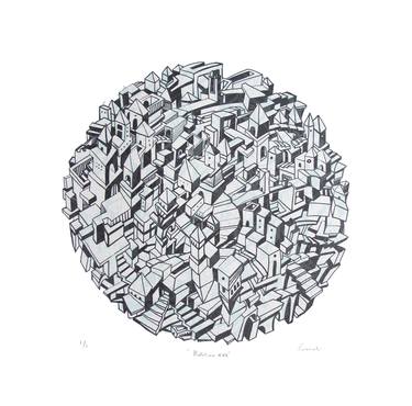 Print of Abstract Architecture Printmaking by colleen corradi brannigan