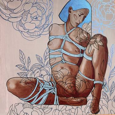 Original Modern Erotic Paintings by Tetiana Cherevan
