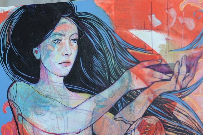 Original Figurative Fantasy Painting by Tetiana Cherevan