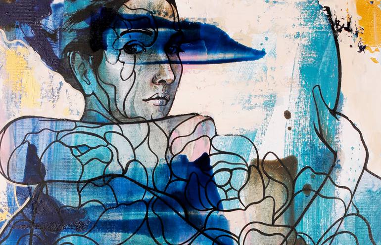 Original Abstract Women Painting by Tetiana Cherevan