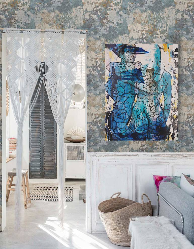 Original Abstract Women Painting by Tetiana Cherevan