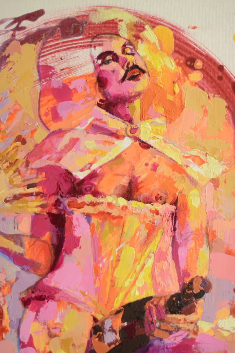 Original Abstract Erotic Painting by Tetiana Cherevan