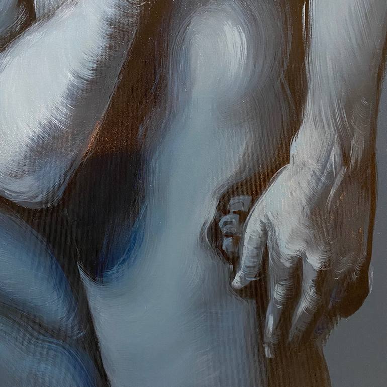 Original Figurative Erotic Painting by Tetiana Cherevan