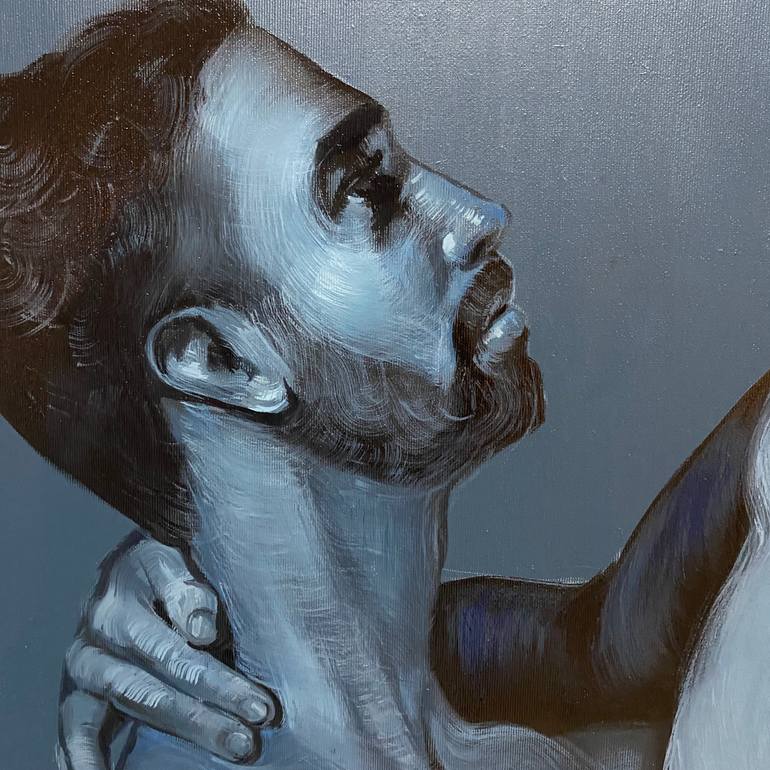 Original Figurative Erotic Painting by Tetiana Cherevan