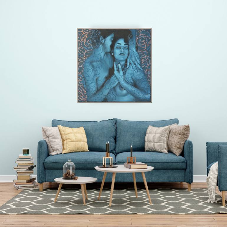 Original Figurative Nude Painting by Tetiana Cherevan