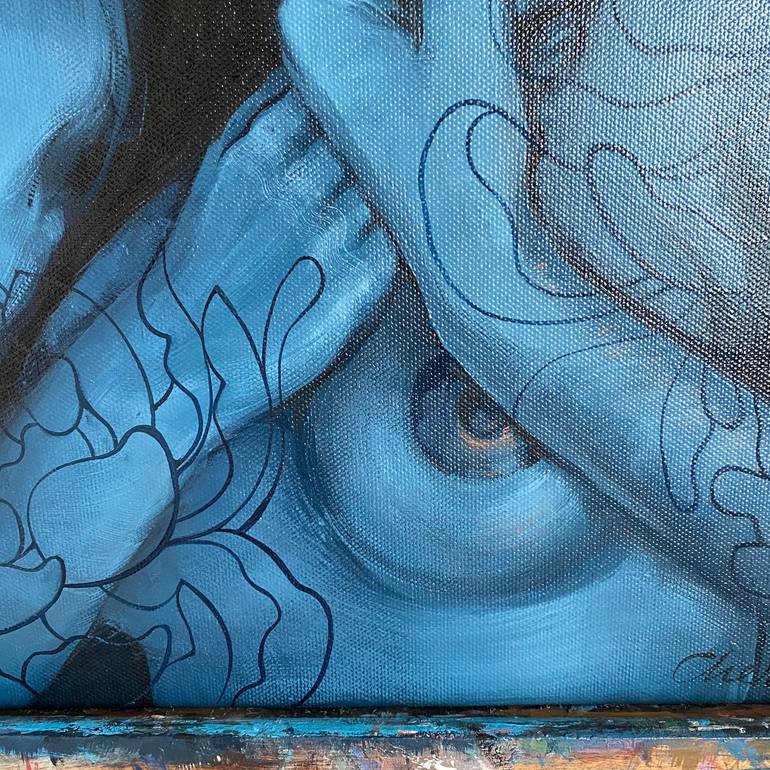 Original Figurative Nude Painting by Tetiana Cherevan