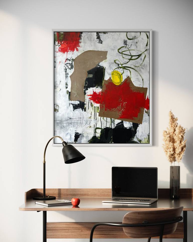 Original Abstract Expressionism Abstract Painting by Liz Zorn
