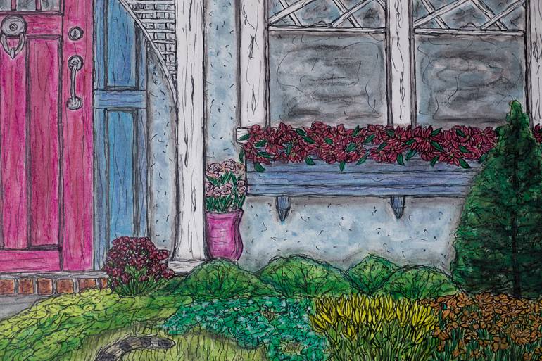 Original Folk Animal Painting by Kim Jones Miller