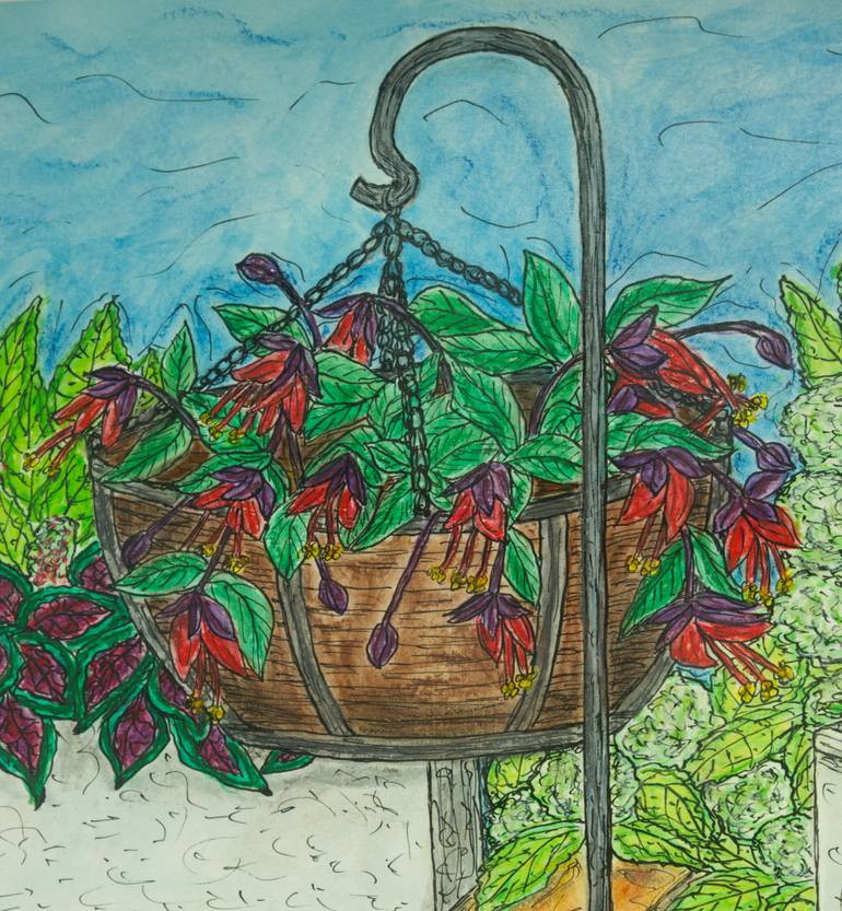 Original Illustration Animal Painting by Kim Jones Miller