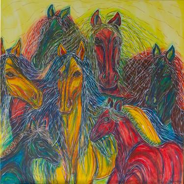 Original Contemporary Animal Painting by Kim Jones Miller