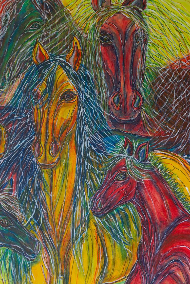 Original Contemporary Animal Painting by Kim Jones Miller