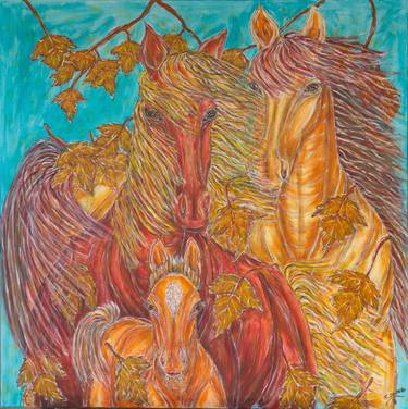 Original Expressionism Animal Painting by Kim Jones Miller