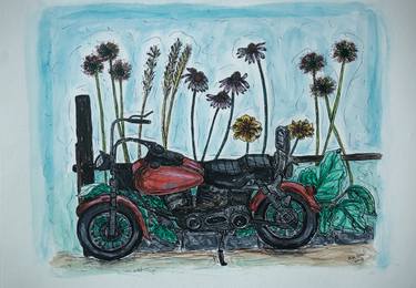 Print of Motorcycle Paintings by Kim Jones Miller