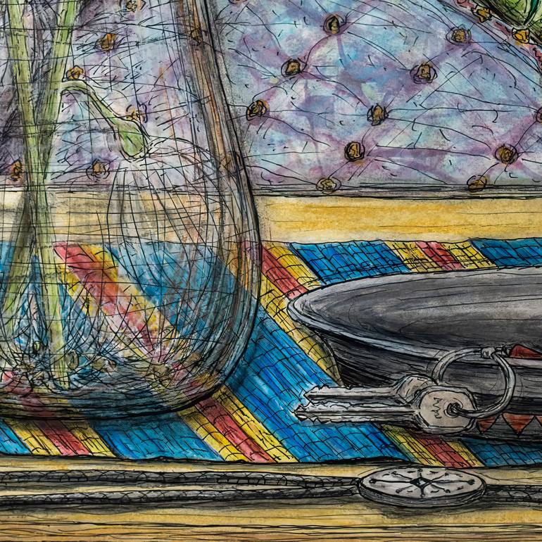 Original Expressionism Still Life Painting by Kim Jones Miller