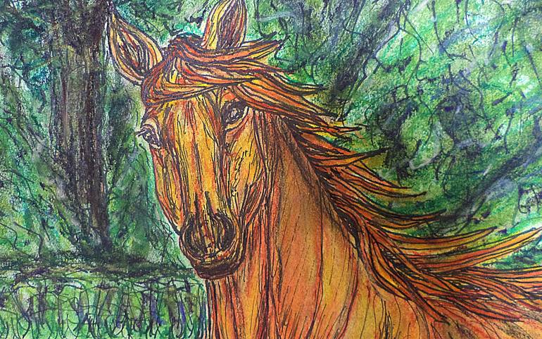 Original Horse Painting by Kim Jones Miller
