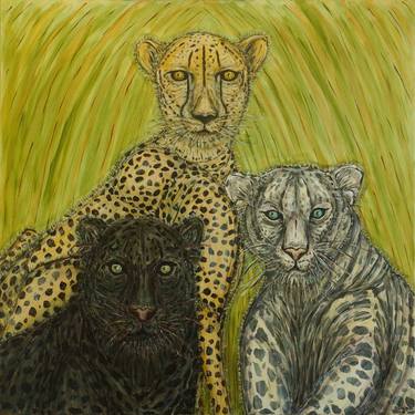 Original Expressionism Animal Paintings by Kim Jones Miller